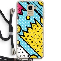Pop Art #1: Samsung Galaxy J6 (2018) Transparant Hoesje met koord