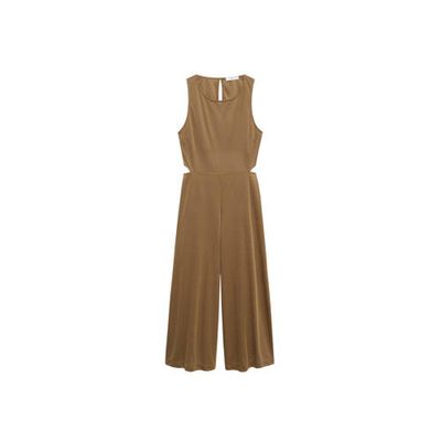 Mango jumpsuit middenbruin Mango jumpsuit middenbruin