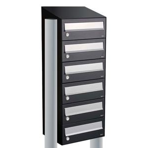 Allux Hive Set 1-Breed, 6-Hoog Met Dak Op Statief Zwart - 40030070_1x6ds