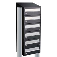 Allux Hive Set 1-Breed, 6-Hoog Met Dak Op Statief Zwart - 40030070_1x6ds