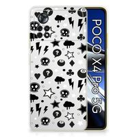 Silicone Back Case Xiaomi Poco X4 Pro 5G Silver Punk - thumbnail