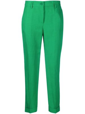 P.A.R.O.S.H. pantalon court à plis marqués - Vert
