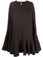 Valentino Garavani cape en soie - Marron Valentino Garavani cape en soie - Marron