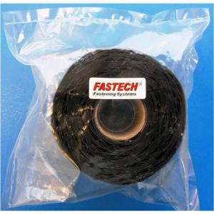 FASTECH® T0205099990305 Klittenband Om vast te plakken Hotmelt Lusdeel (l x b) 5000 mm x 50 mm Zwart 1 stuk(s)