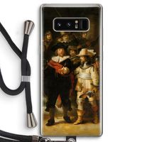 De Nachtwacht: Samsung Galaxy Note 8 Transparant Hoesje met koord