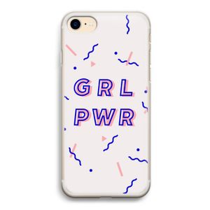 GRL PWR: iPhone 7 Transparant Hoesje