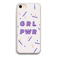 GRL PWR: iPhone 7 Transparant Hoesje