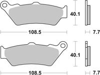 BREMBO Remblokken, voor de moto, Road Gesinterd Metaal 07BB03SA