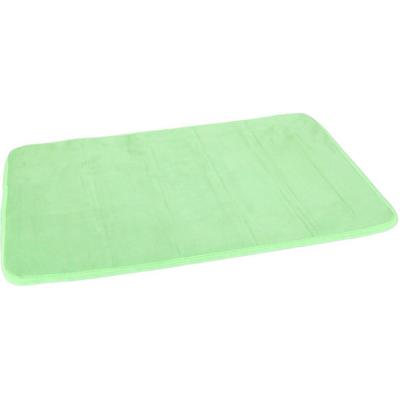 Gerimport Badmat - groen - sneldrogend - 40 x 60 cm - rechthoekig - zacht