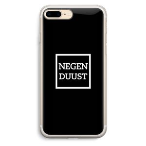 Negenduust black: iPhone 7 Plus Transparant Hoesje