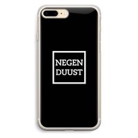Negenduust black: iPhone 7 Plus Transparant Hoesje