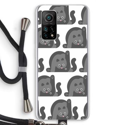 Cats: Xiaomi Mi 10T 5G Transparant Hoesje met koord