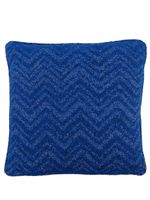 Missoni Home grand coussin Columbia à motif zig-zag - Bleu - thumbnail