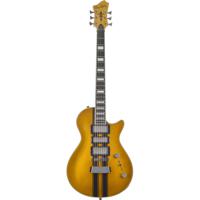 Hagstrom Ultra Max Special Blockbuster Yellow Metallic elektrische gitaar - thumbnail