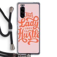 Hustle Lady: Sony Xperia 5 Transparant Hoesje met koord