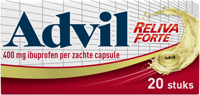 Advil Reliva Forte Liquid Capsules 400 mg - voor pijn en koorts