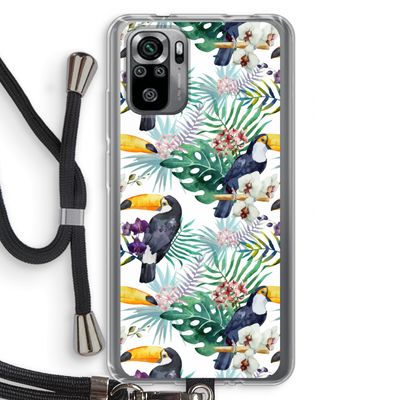 Tukans: Xiaomi Redmi Note 10S Transparant Hoesje met koord