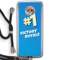 Victory Royale: Motorola Moto G6 Transparant Hoesje met koord