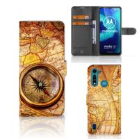 Motorola G8 Power Lite | Flip Cover | Kompas | Portemonnee hoesje