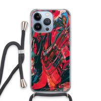 Endless Descent: iPhone 13 Pro Transparant Hoesje met koord