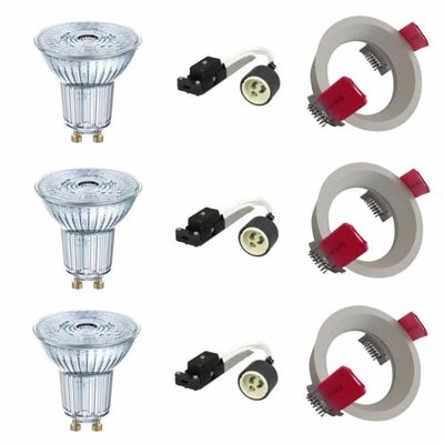 3 LED inbouwspots 4.6W 2700K Serie Colmar