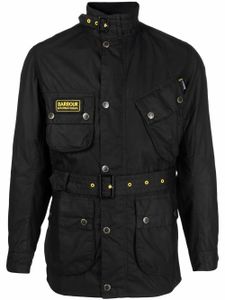 Barbour veste B.Intl légère à effet ciré - Noir