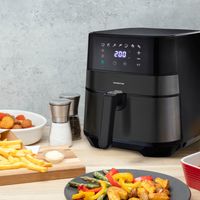 Inventum GF500HLDB friteuse Enkel 5 l Vrijstaand 1700 W Heteluchtfriteuse Zwart - thumbnail