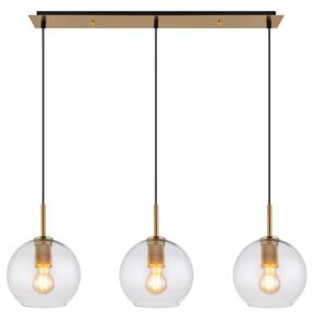 Globo Glazen hanglamp Adara 3-lichts 15462H2