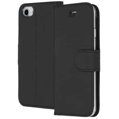 AccezzWallet Case voor Apple iPhone SE (2022 / 2020) / 8 / 7 / 6(s) Telefoonhoesje Zwart