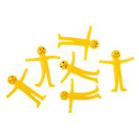 Duckiez Stretchy lachgezicht mannetje