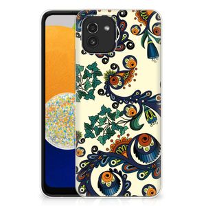 Siliconen Hoesje Samsung Galaxy A03 Barok Flower