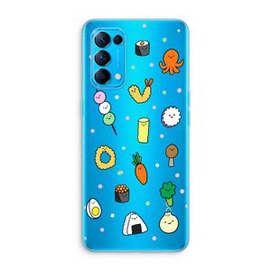 Happy bento friends: Oppo Find X3 Lite Transparant Hoesje