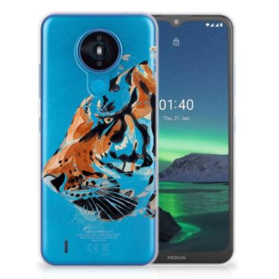 Smartphone hoesje Nokia 1.4 Watercolor Tiger
