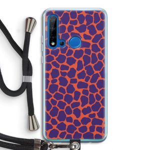 Purple Giraffe: Huawei P20 Lite (2019) Transparant Hoesje met koord