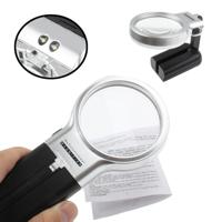 Multifunctionele 3 X Handheld & handen gratis vergrootglas met 2 LED lampjes
