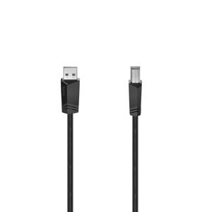 Hama USB-kabel USB 2.0 USB-A stekker, USB-B stekker 3.00 m Zwart 00200603