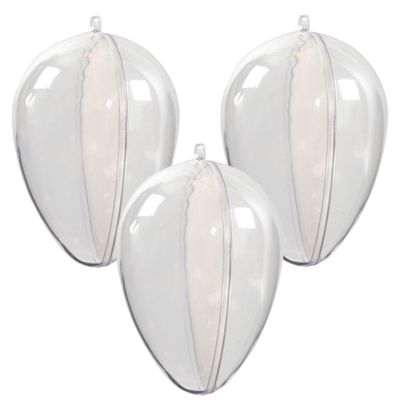 15x Acryl eieren hobby/knutsel materiaal 9 cm