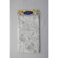 Papieren Paastafelkleed om in te kleuren