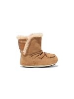 Moon Boot Kids bottines en daim et cuir - Tons neutres