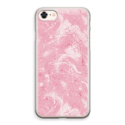 Abstract Painting Pink: iPhone 8 Transparant Hoesje
