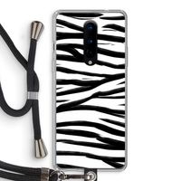 Zebra pattern: OnePlus 8 Transparant Hoesje met koord