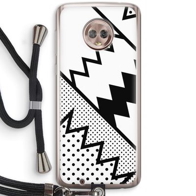Pop Art #5: Motorola Moto G6 Transparant Hoesje met koord