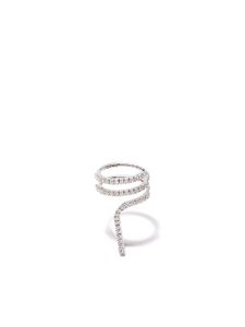 Mattia Cielo bague Rugiada en or blanc 18ct et diamant - Argent