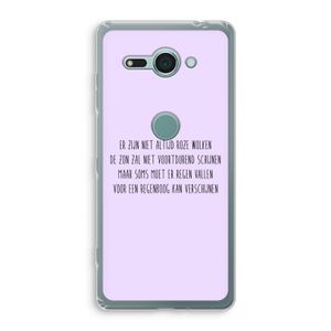 Regenboog: Sony Xperia XZ2 Compact Transparant Hoesje