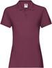 Fruit Of The Loom F520 Ladies´ Premium Polo - Burgundy - XS - thumbnail