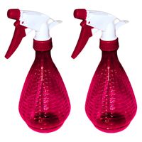 Plantenspuit/waterverstuiver - 2x - rood - 500 ml