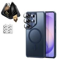 Galaxy S26 Ultra Bundle Classic Hybrid Magnetic Case and Armorite® Pro Privacy Screen Protector - Frosted Blue