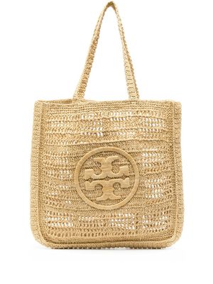Tory Burch sac cabas Ella en crochet - Tons neutres