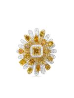 HYT Jewelry bague en or blanc 18ct sertie de diamants - Jaune