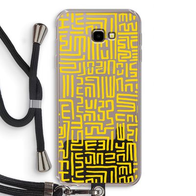 Majorelle Blue Print: Samsung Galaxy J4 Plus Transparant Hoesje met koord